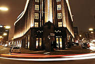 3850 Hamburger Altstadt Kontorhuser Chilehaus bei Nacht Nachtaufnahme von Hamburg.