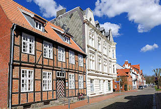 0048 Historische Fachwerkarchitektur in der Prinzenstrasse von Rendsburg - ehem. Organistenhaus.