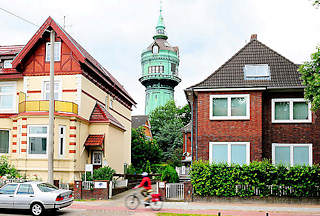 5050 Wasserturm Hamburg Lokstedt - Wahrzeichen des Stadtteils; erbaut 1910/11 - Entwurf Zivilingenieure Ludwig + Hermann Mannes - Hhe 50,25m.