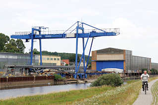 0682 Hafen und Werftanlage in Boizenburg / Elbe.