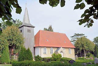 3949 Schifferkirche von 1673 in Arnis, Schleswig Holstein.